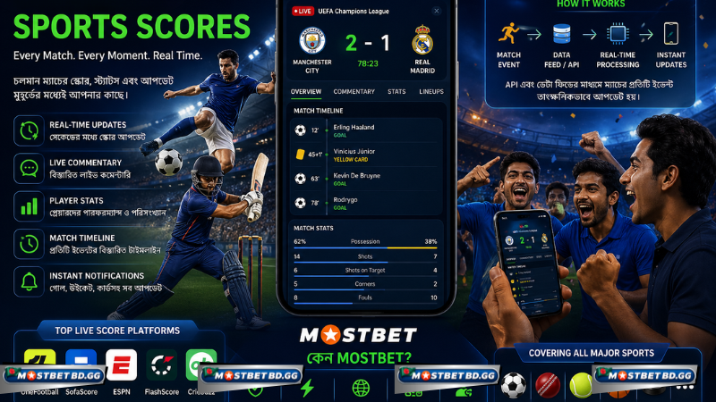 Real Time Sports Scores